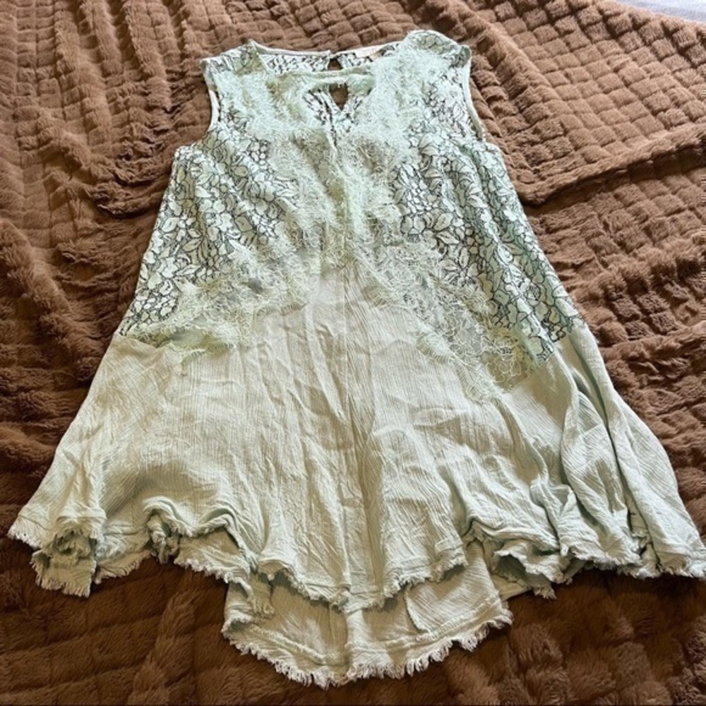 Umgee lace sheer sexy tank top - Picture 10 of 10